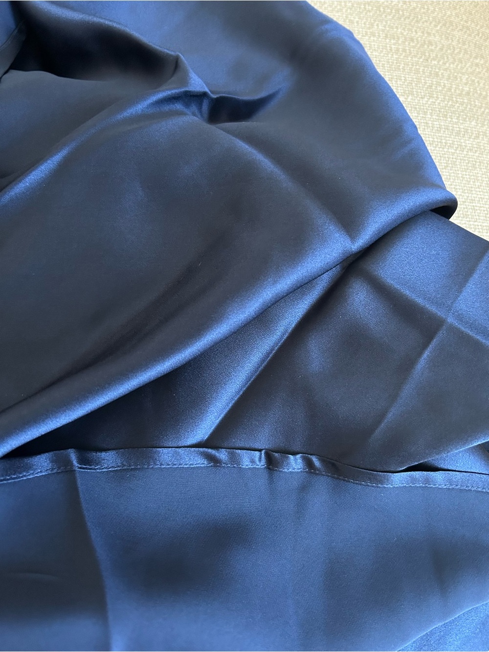 Reformation Pernille Silk Maxi Dress - Midnight Navy Blue Gown Party Medium - Picture 10 of 11